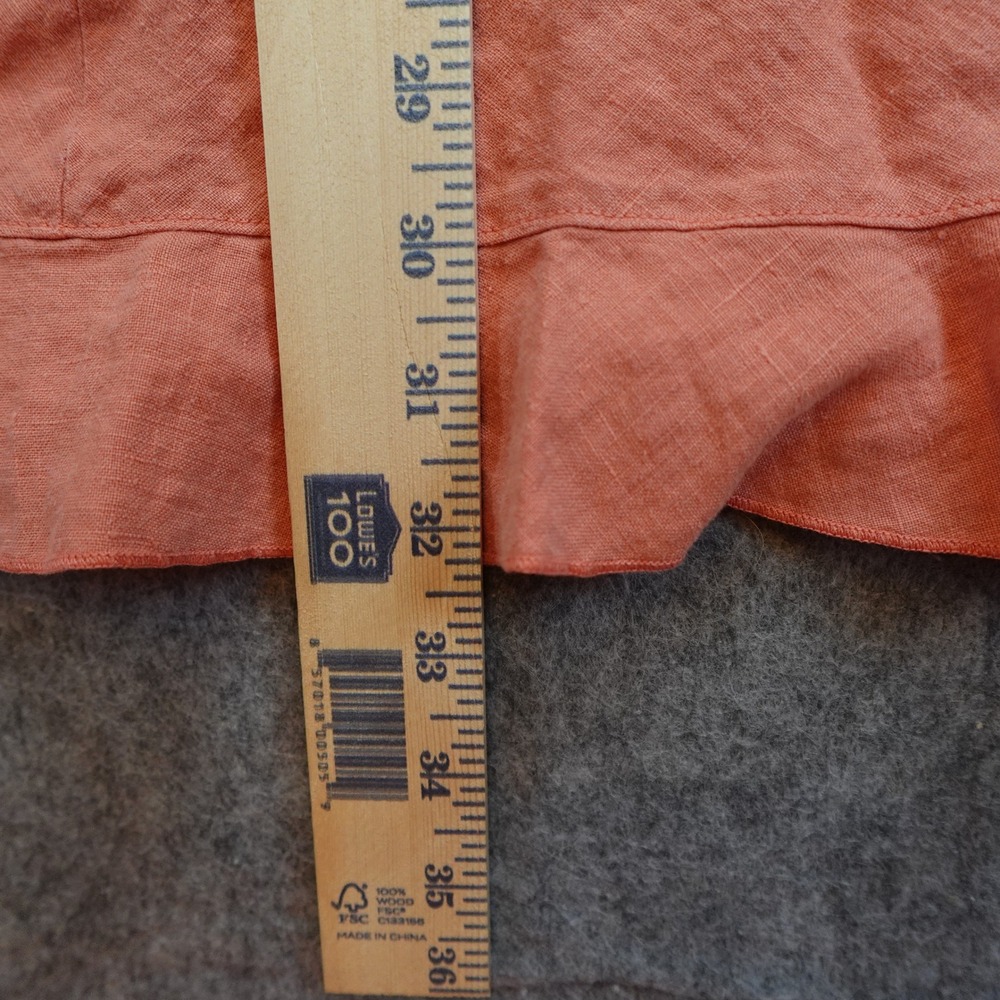 Bryn Walker Dress Women Medium Pink Linen Ruffle Hem Slip Cami Sleeveless - Picture 4 of 11